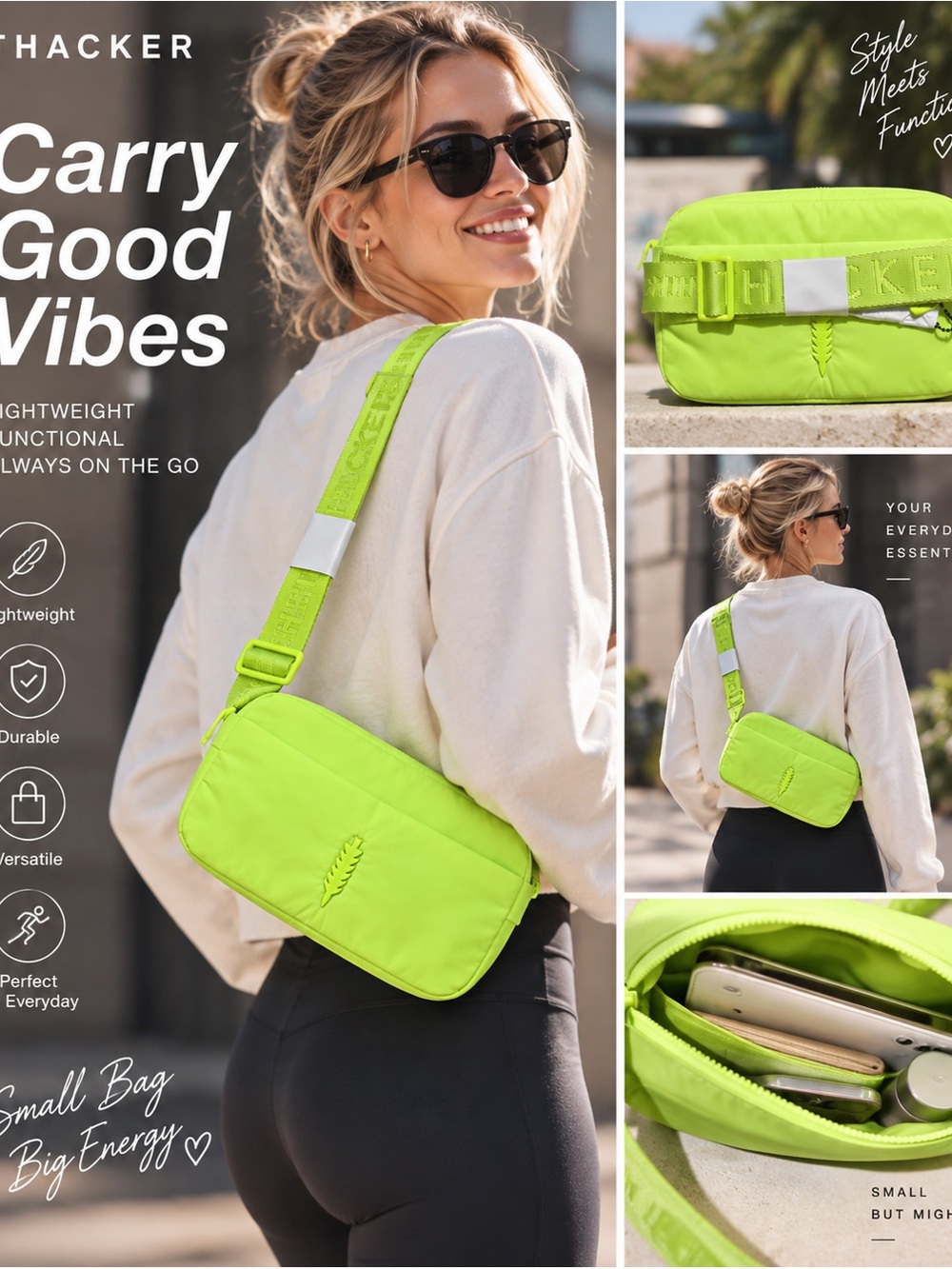 Bold Orange Crossbody Bag